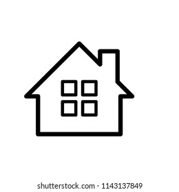 Home house work from home icon vector symbol illustration.