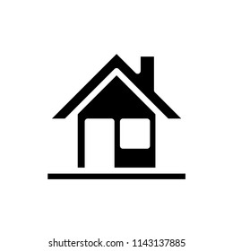Home house work from home icon vector symbol illustration.