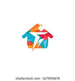 Diseño del logo vectorial del atleta doméstico.