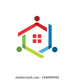 Home Human Community Logo Design