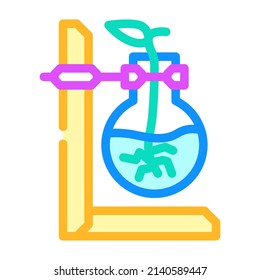 vector de icono de color de hidroponía doméstica. signo de hidroponía doméstica. ilustración de símbolo aislado