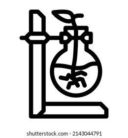 home hydroponics line icon vector. home hydroponics sign. isolated contour symbol black illustration