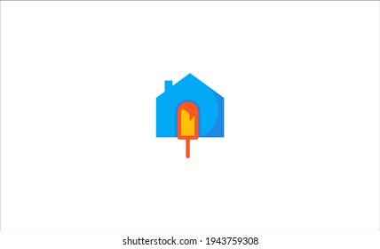 home ice cream store logo 