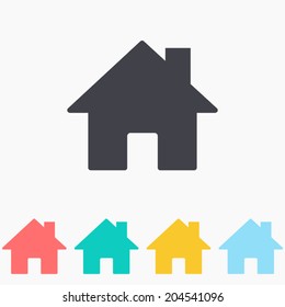 home icon - Shutterstock ID 204541096