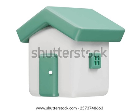 Home icon 3d render illustration