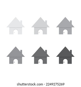 Home icon. Address icon. flat design vector illustration