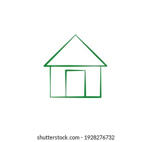 Home-Symbol. Adresssymbol. Vektorgrafik-Logo-Vorlage.