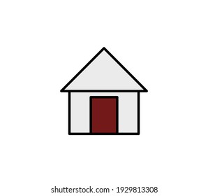 Icono de inicio. Icono de dirección. plantilla de logotipo de ilustración vectorial.