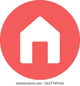 Home icon for apps and websites. Flat style icon