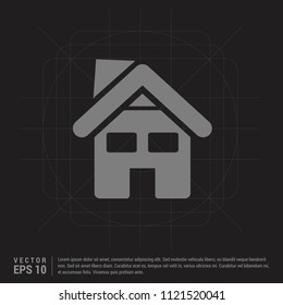 Home Icon - Black Creative Background - Free vector icon