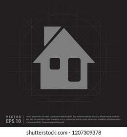 Home Icon - Black Creative Background - Free vector icon