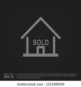 Home Icon - Black Creative Background - Free vector icon