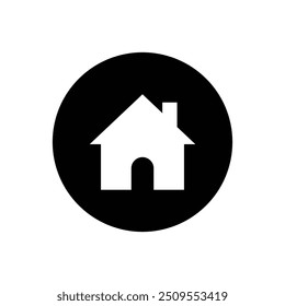 Ícone Home Design preto, ícone Flat Home