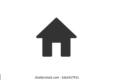 Home icon in black on a white background.