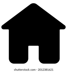 home icon black solid style