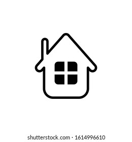 home icon black vector illustration 