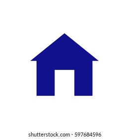 home icon. Blue icon