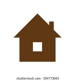 home icon, brown icon. eps 10.