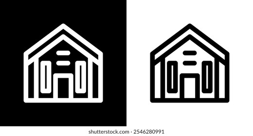 Home icon. Building. Residential. Logos. Concrete. Residence. Draw lines. Black image. Silhouette