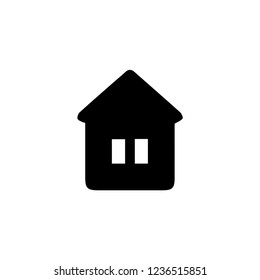 Home icon. Business card adres sign. Web home page button