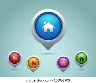 Home Icon Button