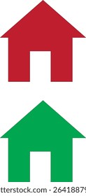 Home icon in clean vector style, representing house, residence, or homepage. Perfect for apps, websites, and real estate projects. Fully editable and scalable Adobe Illustrator EPS file included.