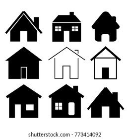 home icon collection design by vector.