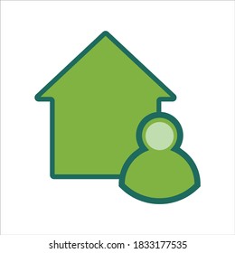 icono de inicio. icono de inicio con . concepto de icono del hogar para diseño móvil y web, elemento de diseño. ilustración del logotipo del icono de inicio. 