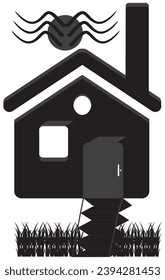 Home icon. Constriction House, Real Estate,  vector isolated