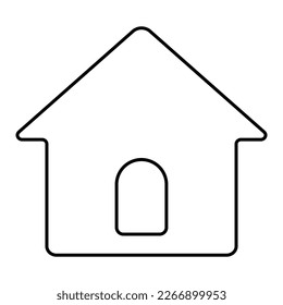 Home icon design for apps and web. House sign in flat design style.