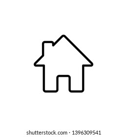 Home icon design concept, editable stroke, simple shape