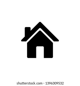 Home icon design concept, solid color, simple shape