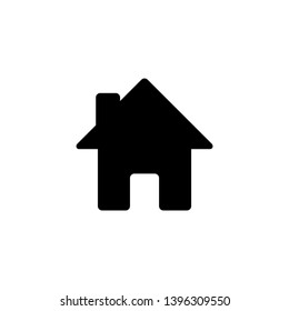 Home icon design concept, solid color, simple shape