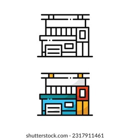 Home icon design in two variation color