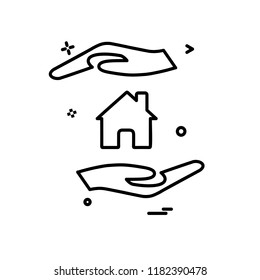 Home icon design vector