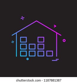 Home icon design vector