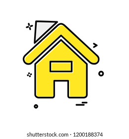 Home icon design vector