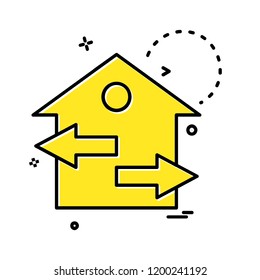 Home icon design vector