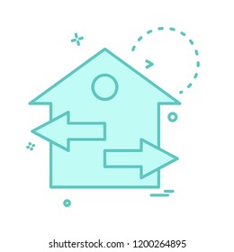 Home icon design vector