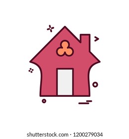 Home icon design vector