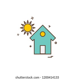 Home icon design vector