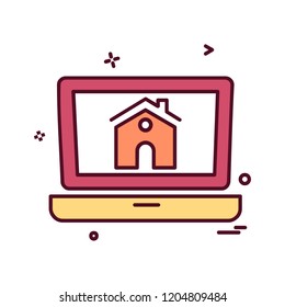 Home icon design vector 
