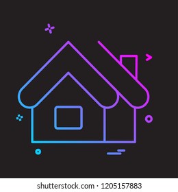 Home icon design vector