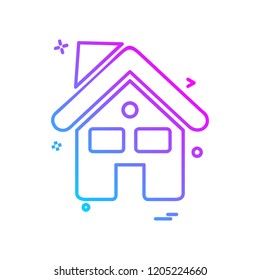 Home icon design vector