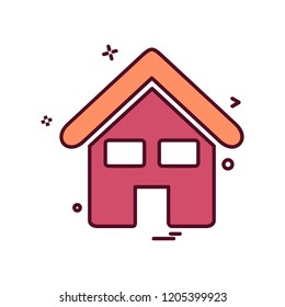 Home icon design vector