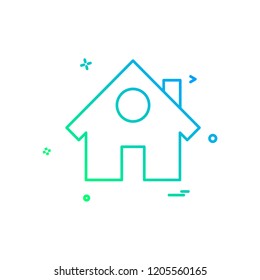Home icon design vector