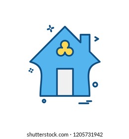 Home icon design vector