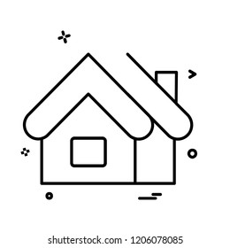 Home icon design vector