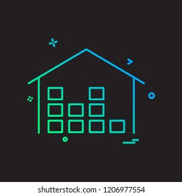 Home icon design vector
