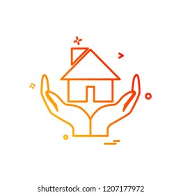 Home icon design vector